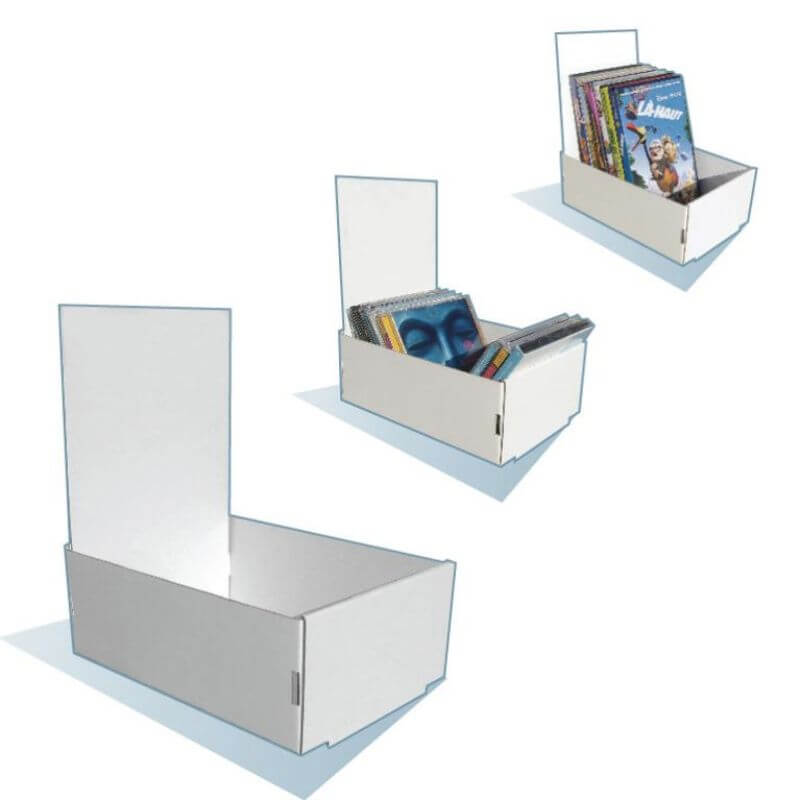 Bac pour ranger et consulter DVD, CD, A5