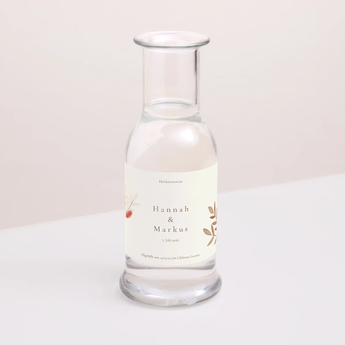 Etiquette bouteille Mariage Paysage Bouquet Bohème – Image 5