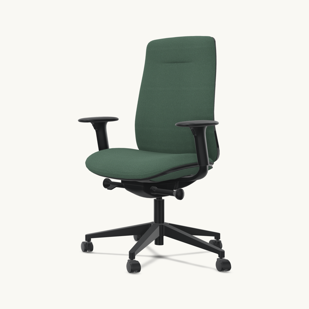 Fauteuil de Bureau Eman Noir Tapissé