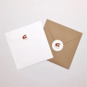 Sticker Naissance Rond Foxy