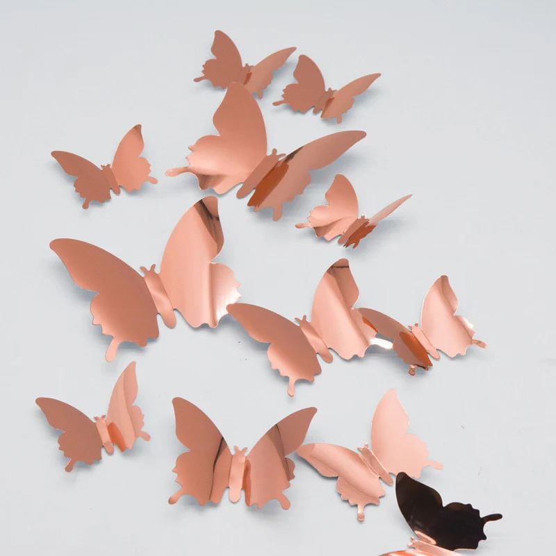 Papillon Miroir Autocollant – Image 4