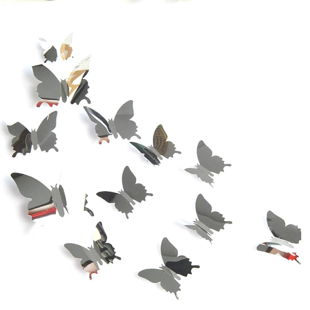 Papillon Miroir Autocollant