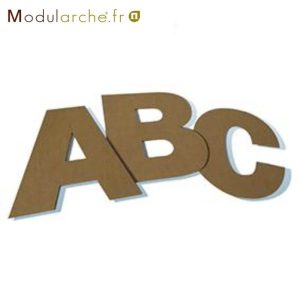 Lettres en carton