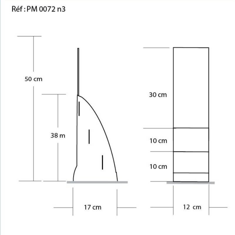 Présentoir escalier 3 niveaux 1/3 A4 – Image 3