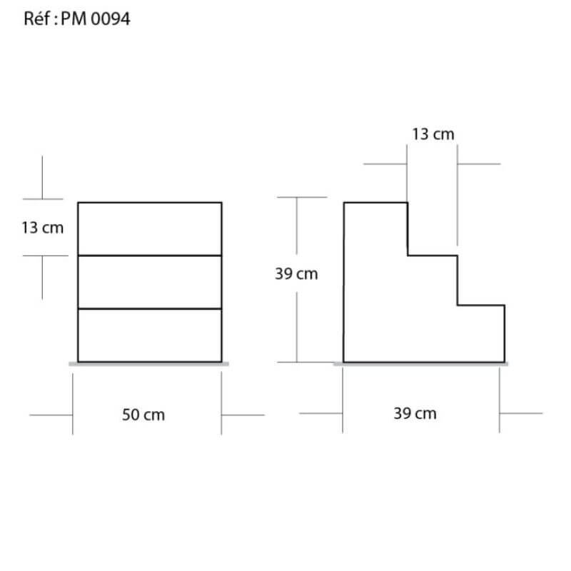 Présentoir escalier 4 niveaux GM – Image 3