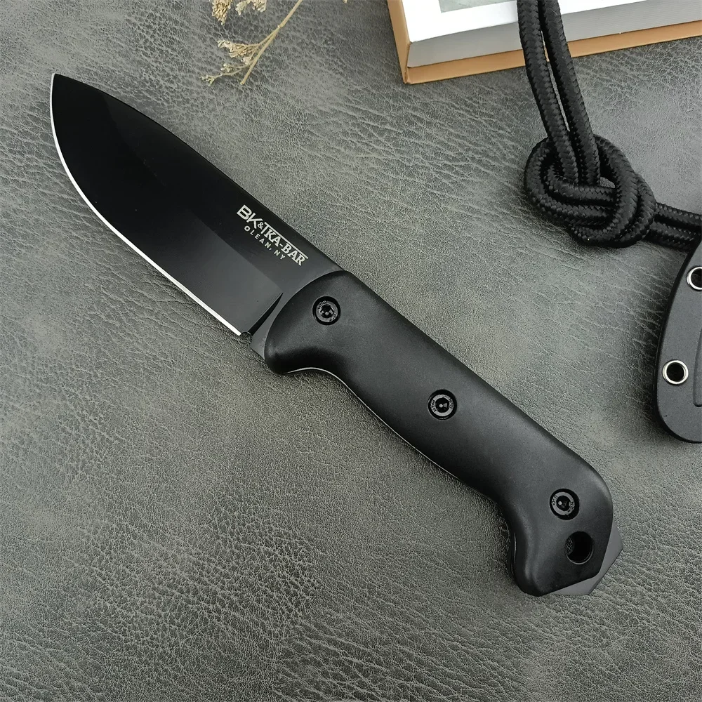 Couteau bushcraft lame fixe 8Cr13Mov camping survie – Image 9