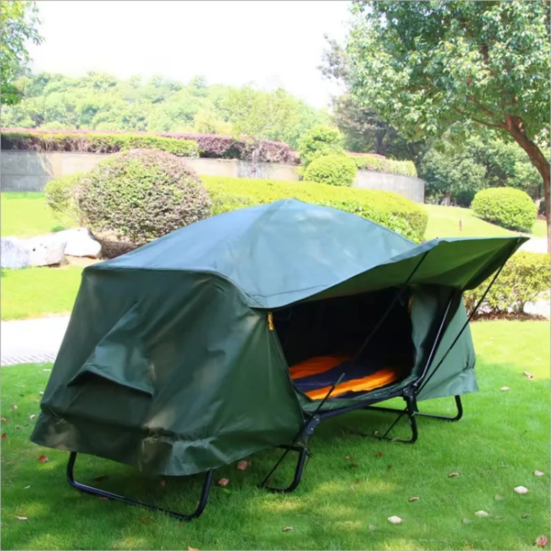 Tente-Lit de Camp Double : Surélevée, Pliable, Confort 2P – Image 3