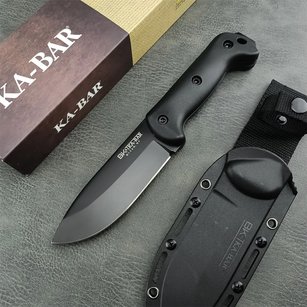 Couteau bushcraft lame fixe 8Cr13Mov camping survie – Image 2