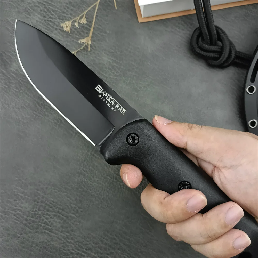 Couteau bushcraft lame fixe 8Cr13Mov camping survie – Image 3