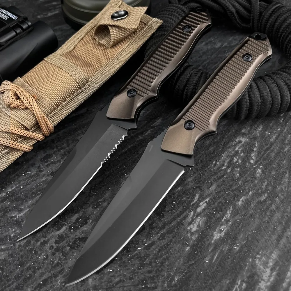 Couteau bushcraft 440C lame fixe camping survie – Image 2