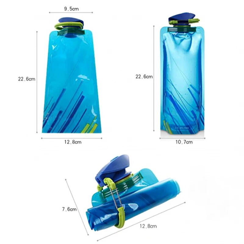 Sac d’eau pliable 700 ml – Léger & réutilisable – Image 6