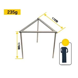 Support triangulaire pliable – acier inox universel feu & gaz