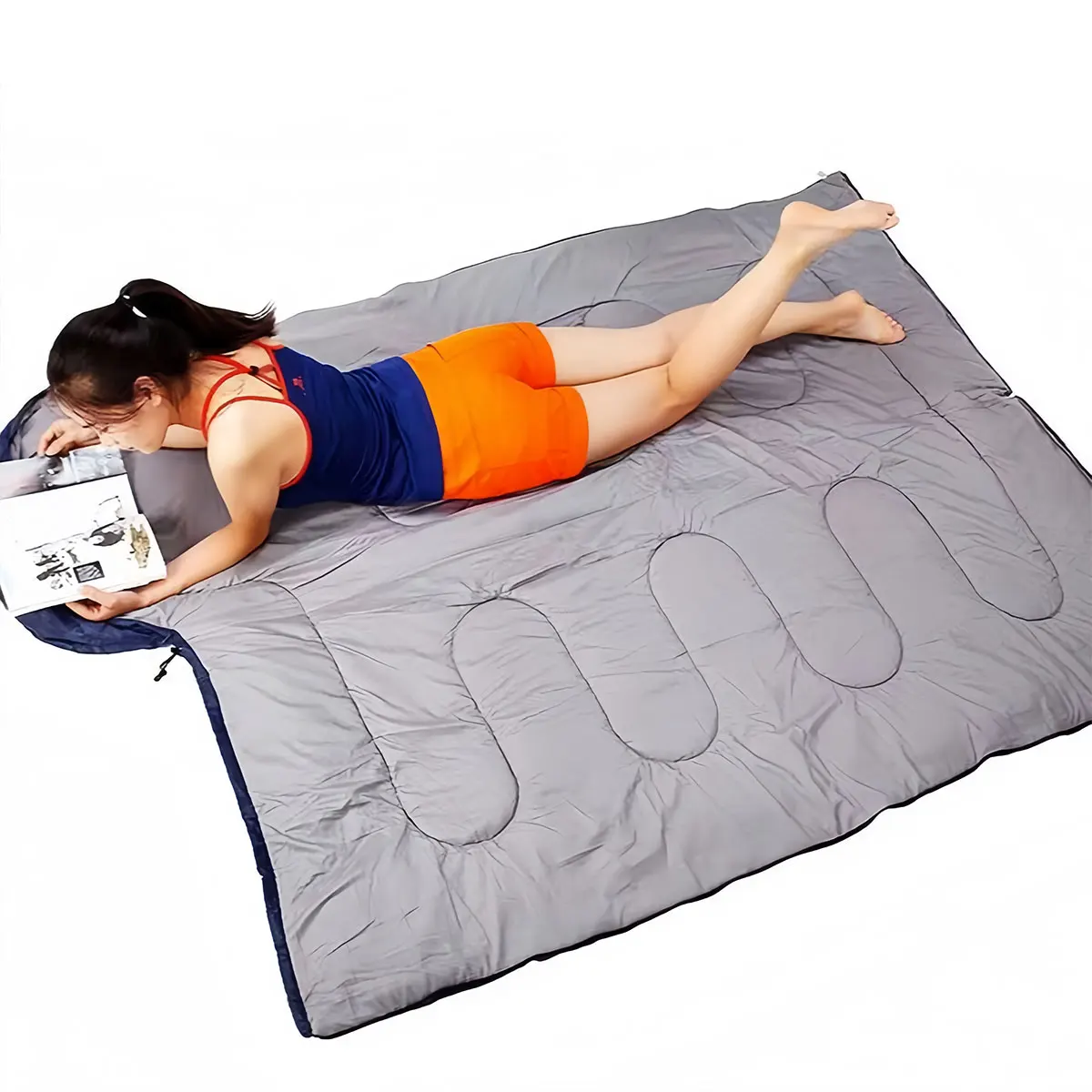 Sac de Couchage Adulte en Coton – Toison Chaude – Image 3