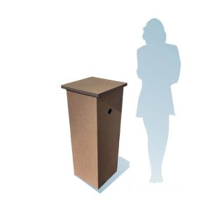Socle pour sculpture en carton – Grand modèle (GM)