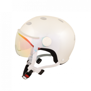 Casque DIEZZ City Color – Avec visière – White Pearl