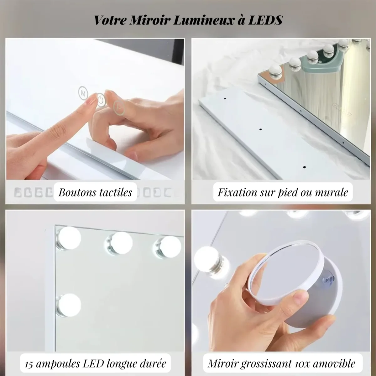 Miroir Lumineux Maquillage - Classe et Glamour Réunis – Image 4