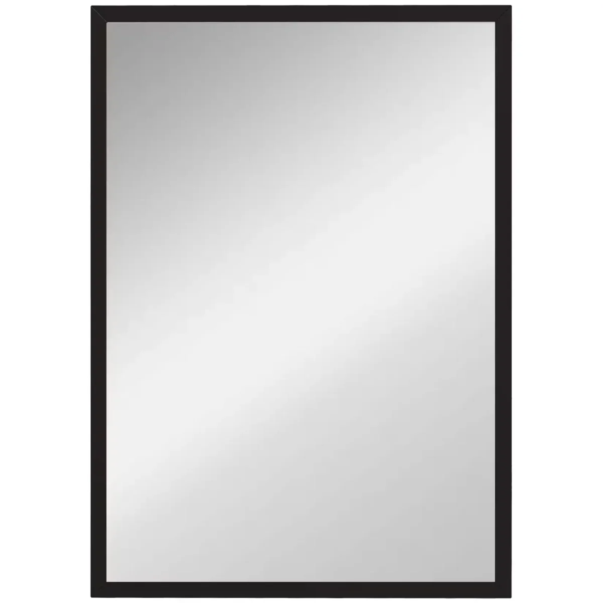 Miroir Rectangulaire Noir 70x50cm Cadre MDF - Haute Définition – Image 4