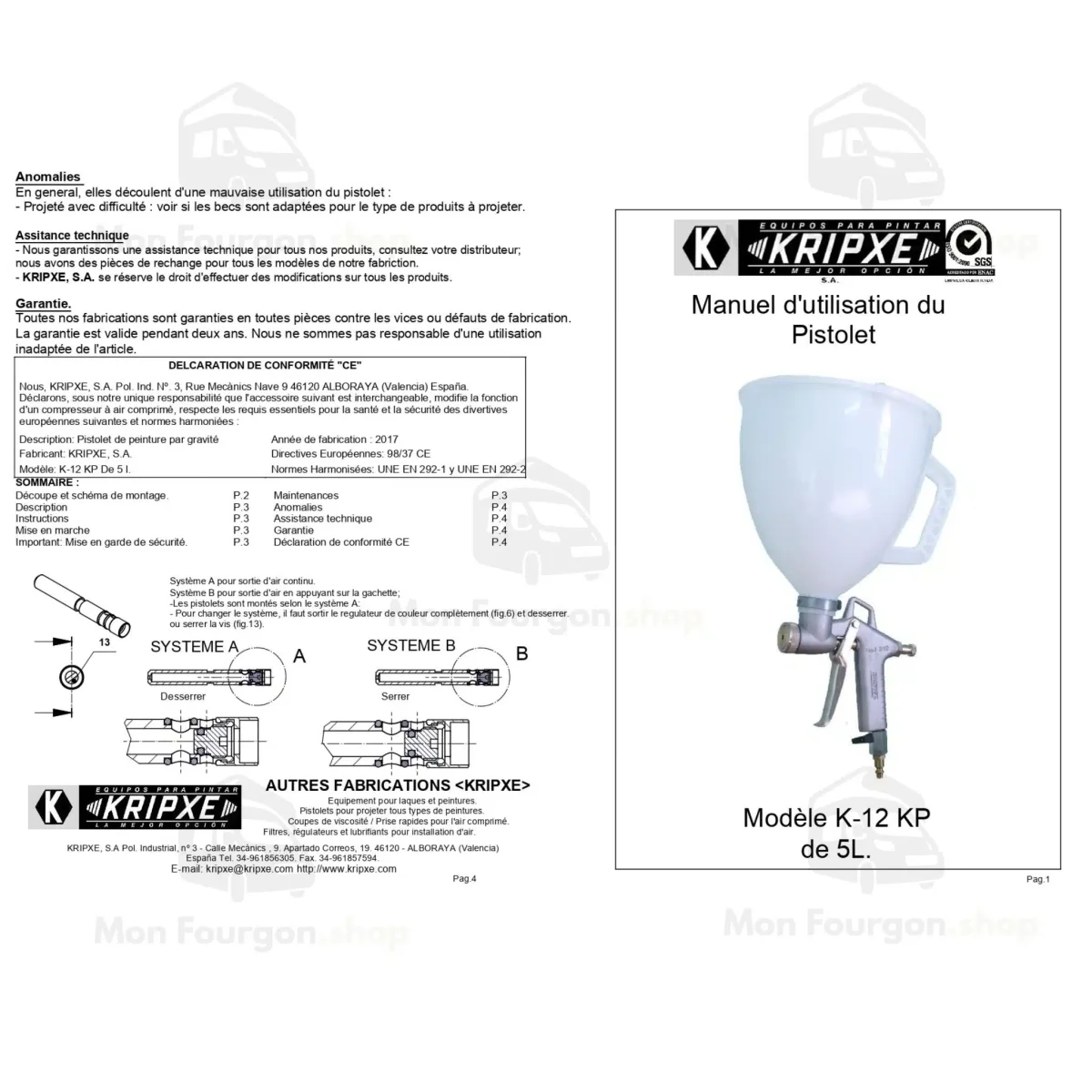 Pistolet liège projeté professionnel – Image 5